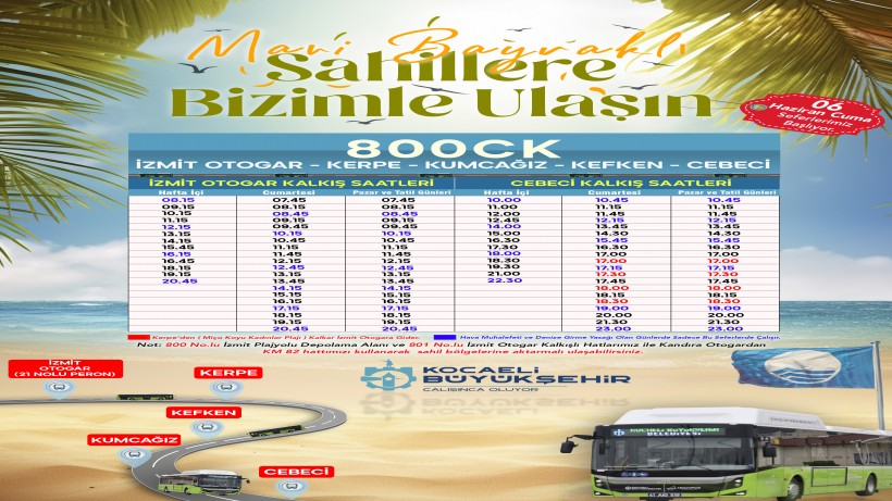 800CK, 6 Haziran’da yola çıkıyor