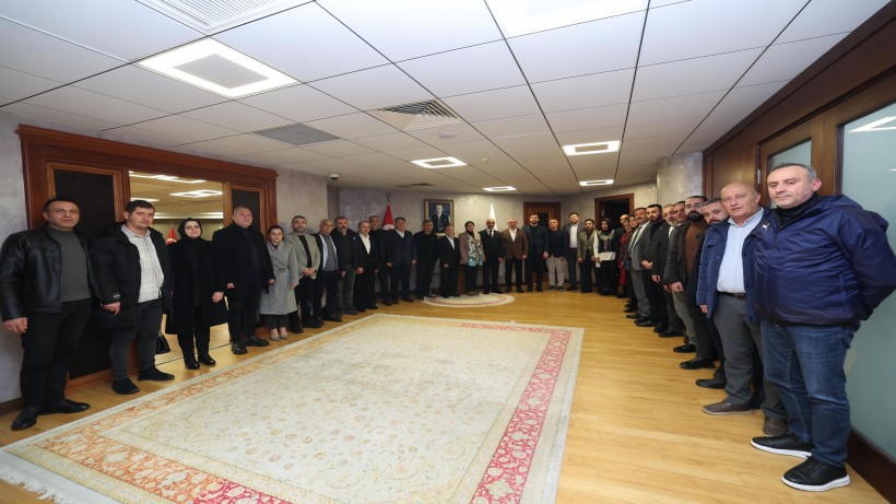 Başkan Büyükakın, kongresini tamamlayan ilçe başkanlarını kabul etti