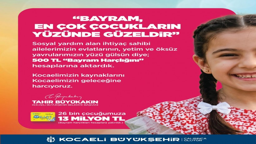 Bayramın en güzel geleneği Büyükşehir’le hayata geçiriliyor
