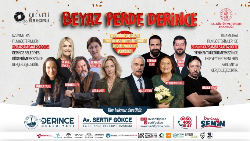 Beyaz Perdenin Kalbi Derince´de Atacak