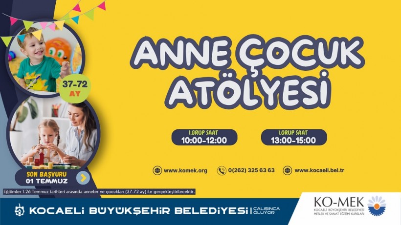Çocuklar KO-MEK’te yaz kursları başlıyor