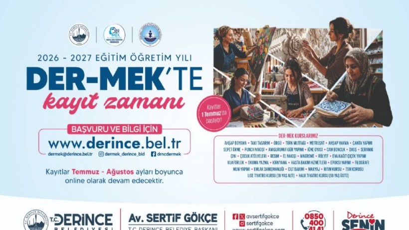 DER-MEK´te Kayıt Zamanı