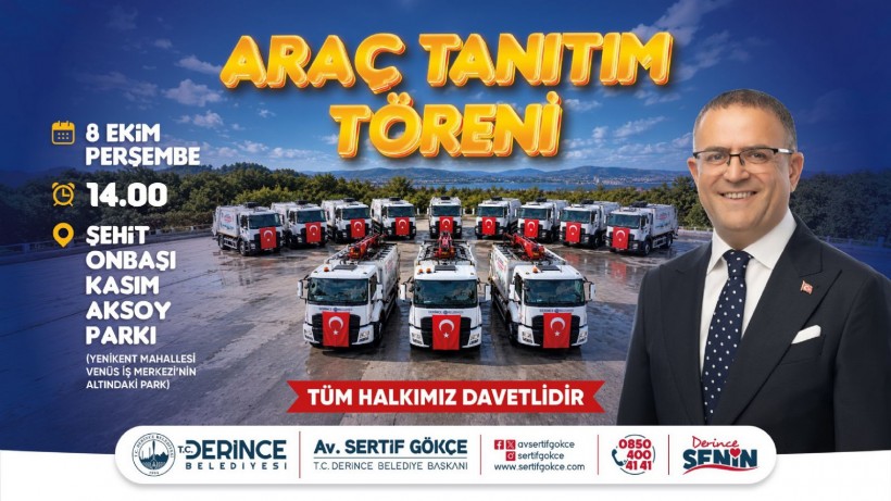 Derince 14 Yeni Aracını Tanıtıyor