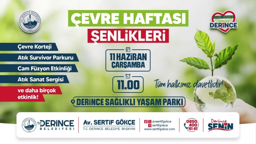Derince´de Çevre Haftası Şenlikleri