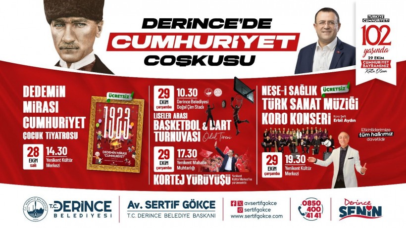 Derince´de Cumhuriyet Coşkusu
