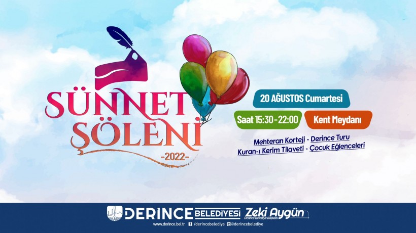 Derince de sünnet şöleni 20 Ağustosta