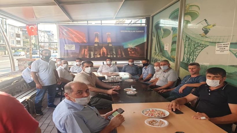 Erzurumlular Derneği Sosyal mesafeli bayramlaştı