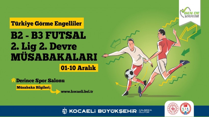 Görme Engelliler Futsal Turnuvası Kocaeli’de