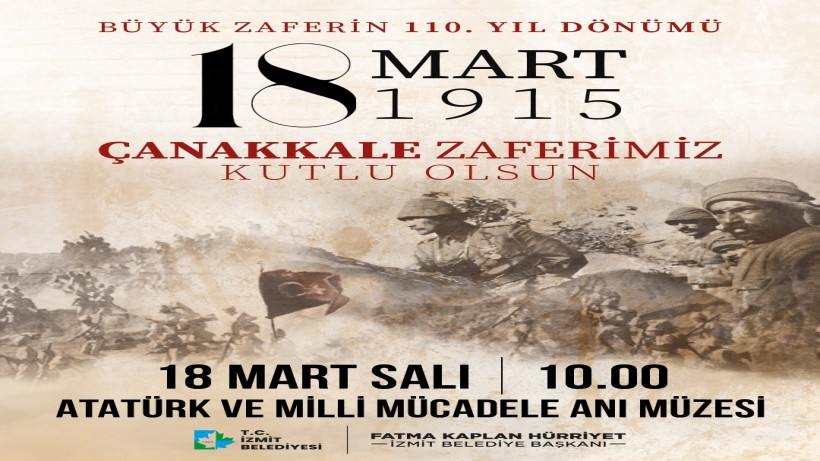 İzmit Belediyesi Zaferin 110. Yılını coşku ve minnetle kutlayacak