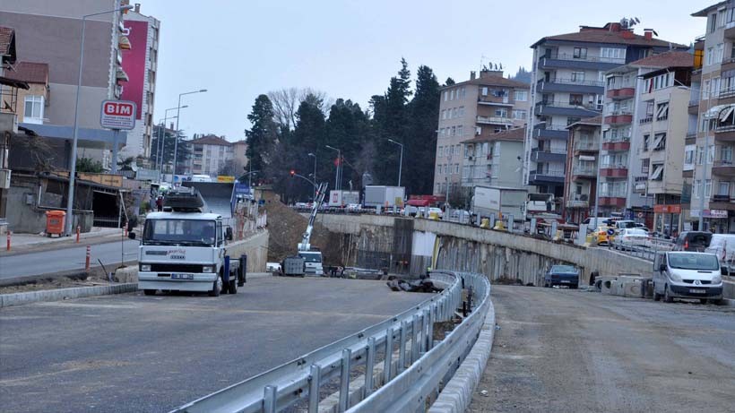 Karamürsel Köprülü Kavşağı tünel kazısında son 100 metre