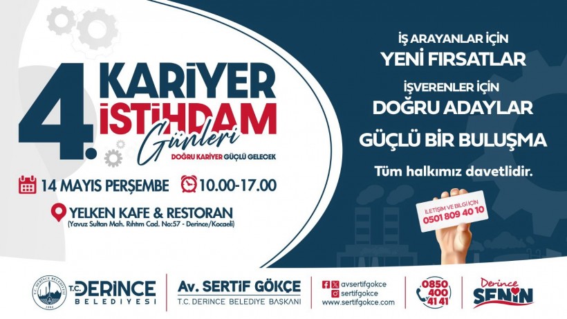 Kariyer ve İstihdam Günleri´nin Dördüncüsü 14 Mayıs´ta