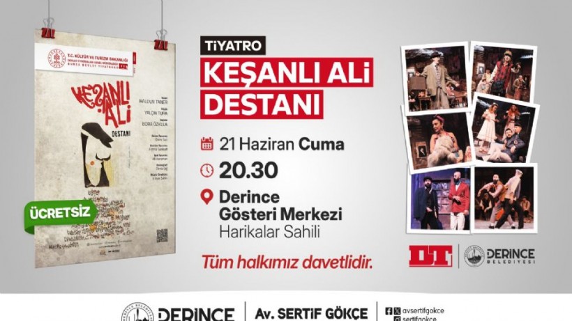 Keşanlı Ali Destanı Sahne Alacak