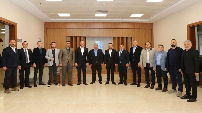 Kocaeli Müteahhitler Birliği’nden KOTO’ya tam kadro ziyaret