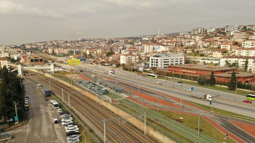 Kuruçeşme tramvay hattı yaya üst geçitleri için sondaj çalışması başladı