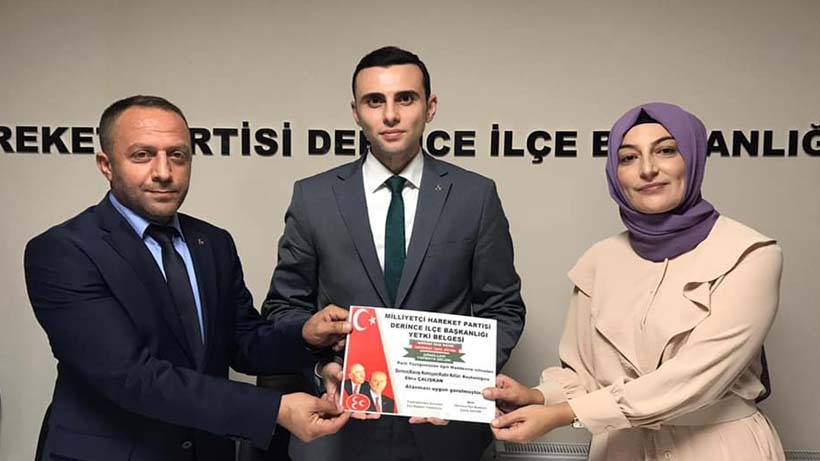 MHP Derincede, Kadın Kollarına Ebru Çalışkan Atandı