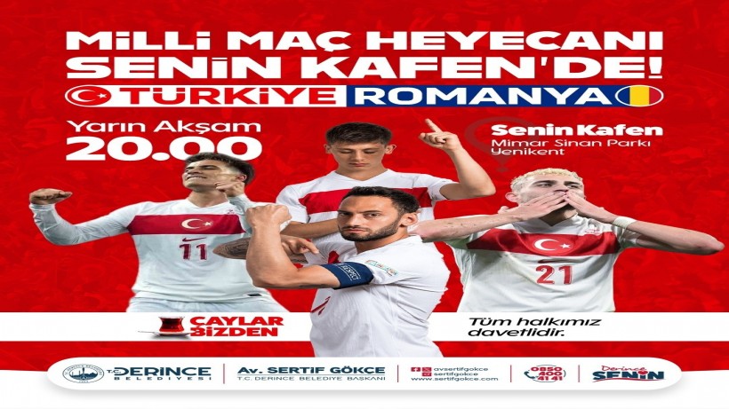 Milli Maç Heyecanı Derince'de Yaşanacak!