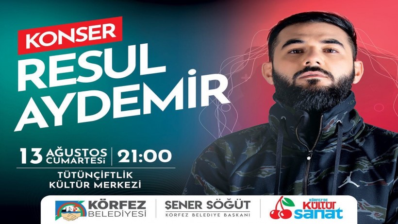 Resul Aydemir konseri 13 Ağustos’ta