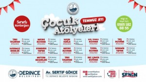 Çocuklar İçin Yaz Atölyeleri Başlıyor