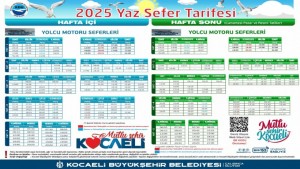 Deniz ulaşımında 110 seferle yaz tarifesi başlıyor