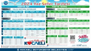 Deniz ulaşımında yaz sefer tarifesine geçilecek