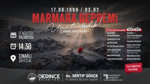 Deprem Şehitleri Derince´de Dualarla Anılacak