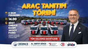 Derince 14 Yeni Aracını Tanıtıyor