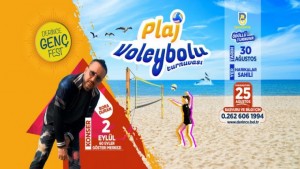 Derince´de Plaj Voleybolu Heyecanı