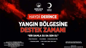 Derince´den Yangın Bölgesine Destek