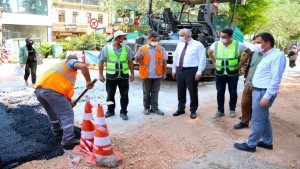 Gündoğdu, Yürüyüş Yolu’ndaki çalışmaları yakından takip ediyor