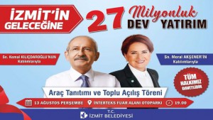 Kılıçdaroğlu ve Akşener İzmit’e geliyor