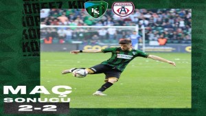 Kocaelispor Avantajı kaybetti: 2-2