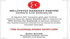 MHP Derince Bismillah diyerek başlayacak