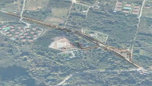 Teleferiğin Derbent istasyonuna yol ve otopark