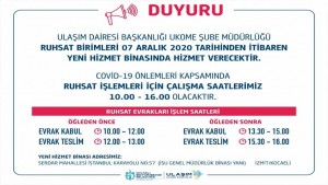 Ulaşım Daire Başkanlığı yeni binada hizmete başlıyor