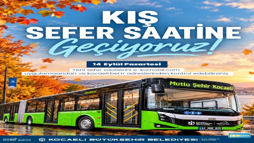Toplu ulaşımda kış tarifesine geçiliyor