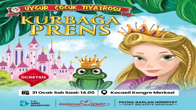 Uygur Çocuk Tiyatrosu ‘Kurbağa Prens’ ile İzmit’e geliyor