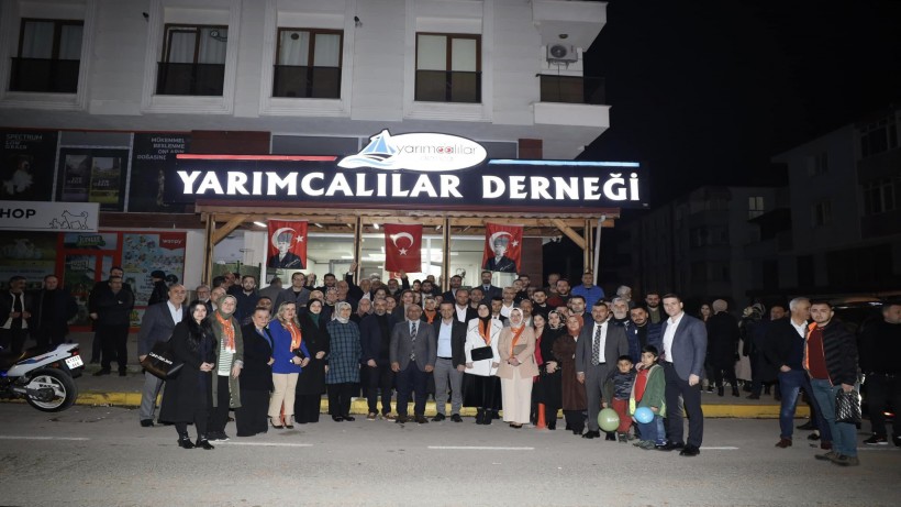 Yarımcalılar’dan Başkan Söğüt’e meşaleli karşılama