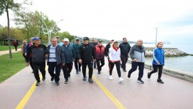 Derince’de Sağlıklı Yaşam İçin Birlikte Yürüdüler