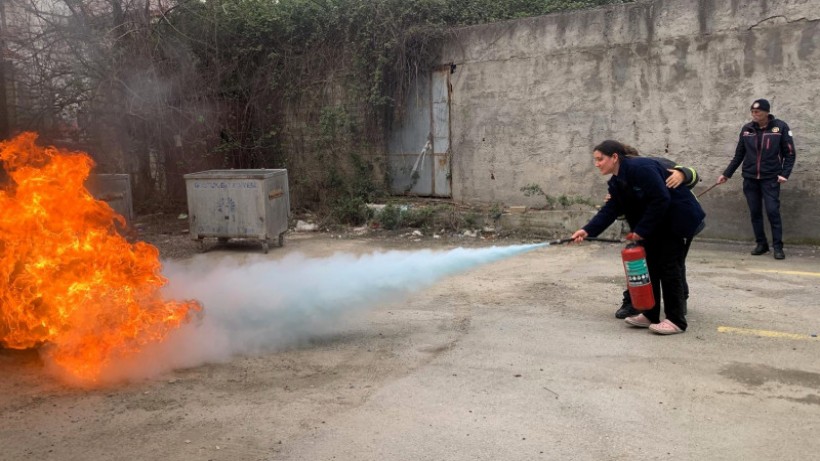 KOBİTEM’in yangın eğitimi ile hastaneler güvende