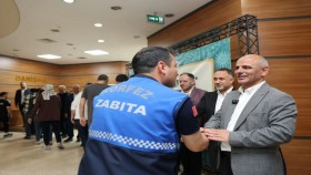Körfez Belediyesi personeli bayramlaştı